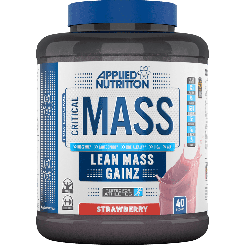 Applied Nutrition Critical Mass Lean Mass Gainz, Strawberry, 2.45 Kg